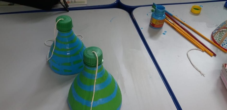 Estudantes criaram o brinquedo bibolê
